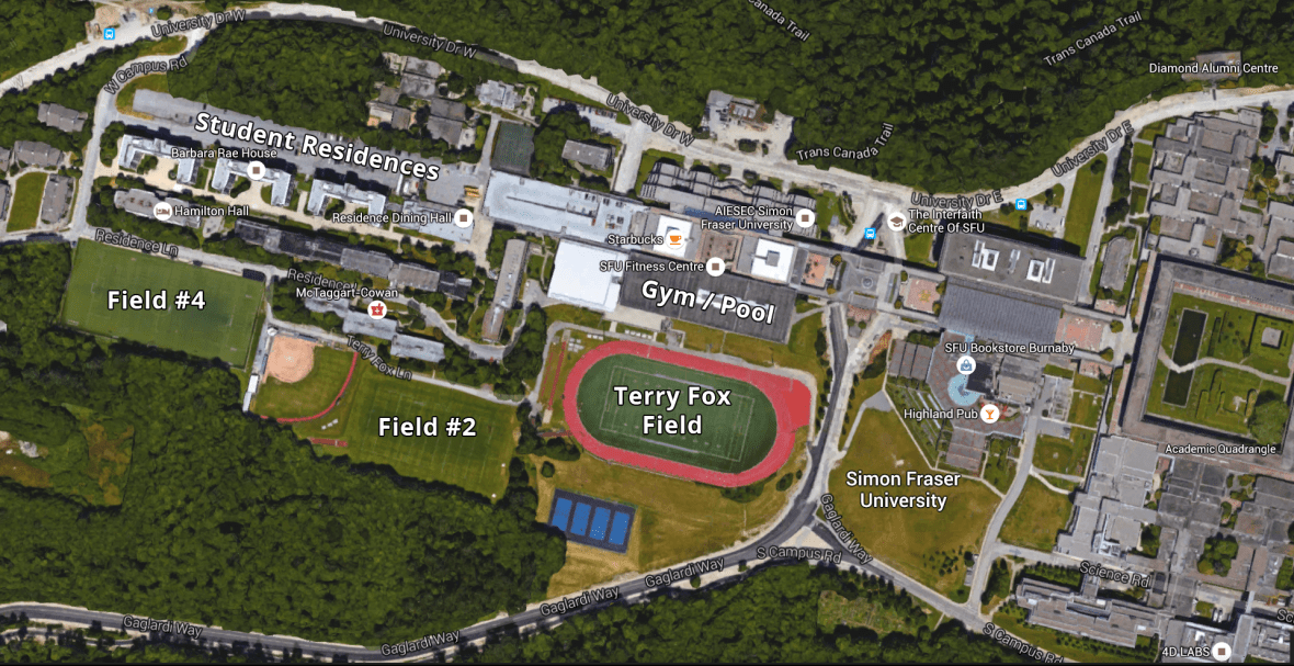 SFU Google Earth Map
